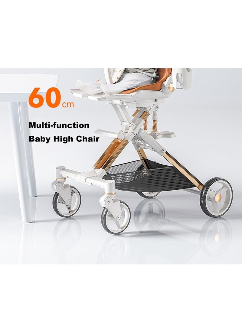 GT-Wheel Lightweight Stroller with Aluminum Frame Infant Stroller for Newborn Babies Premium Quality fold Reversible  - Image 4