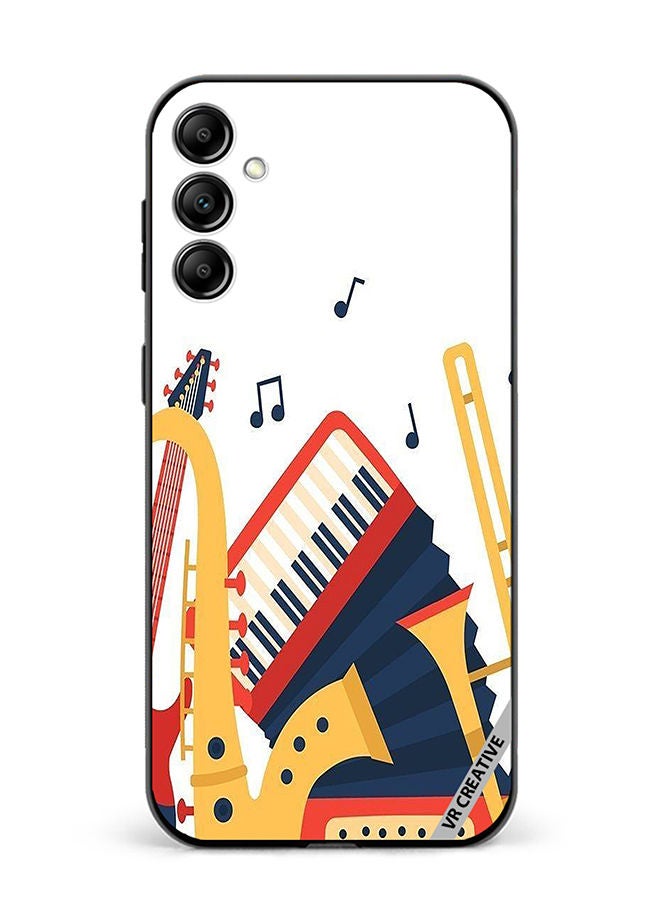 VR CREATIVE Protective Case Cover For Samsung Galaxy A34 Music Instruments Design Multicolour - Image 1