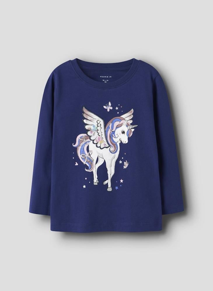 NAME IT Kids Printed Crew Neck T-Shirt - Image 1