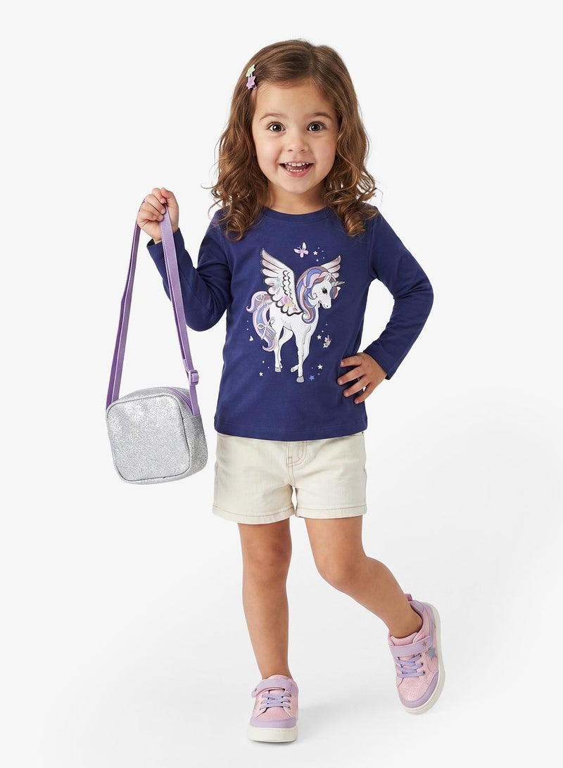 NAME IT Kids Printed Crew Neck T-Shirt - Image 1