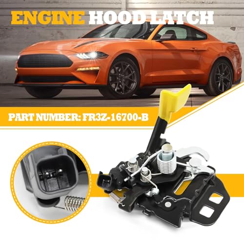 Jecoupoon FR3Z-16700-B Hood Latch Lock Compatible with Mustang 2015-2019 Front Hood Latches FR3Z16700B - Image 2