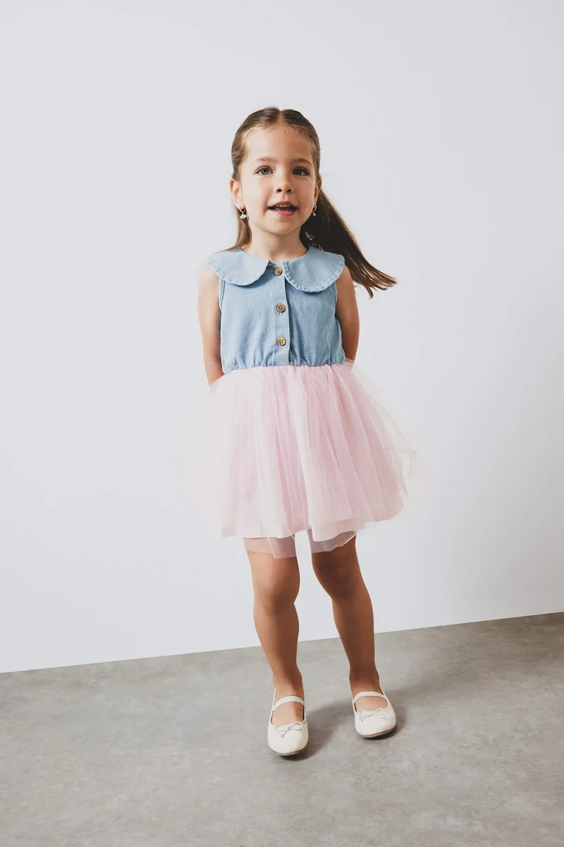 DeFacto Baby Girl Sleeveless Tutu Skirt Dress