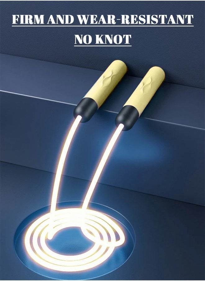 GROIC Jump Rope with LED Light, Skipping Rope for Women Teenagers Children Trainer, Length Adjustable, Indoor Outdoor Portable Interesting Jump Rope for Workout Fitness Gifts and Fun  - Image 2