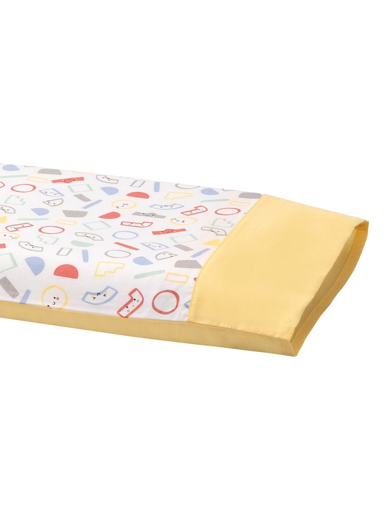 Clevamama ClevaFoam Pram Pillow Case - Yellow/Grey - Image 2