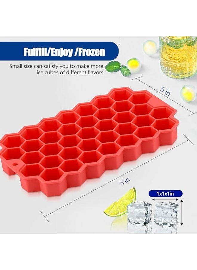 Generic Honey Ice - Honeycomb Silicone Mold (37 Cells) Transparent Lid, Multi-Use Microwave & Freezer Safe - Premium Quality Product - Generic  - Image 4