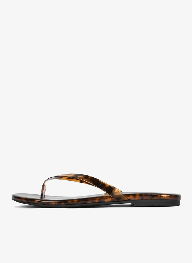 Jeffrey Campbell Tortoise Flat Thong Sandal for Women | Best Price UAE