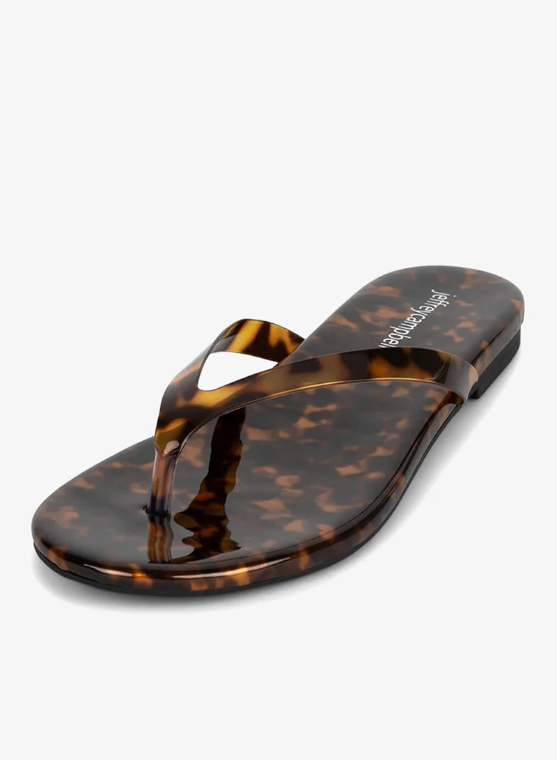 Jeffrey Campbell Tortoise Flat Thong Sandal for Women | Best Price UAE
