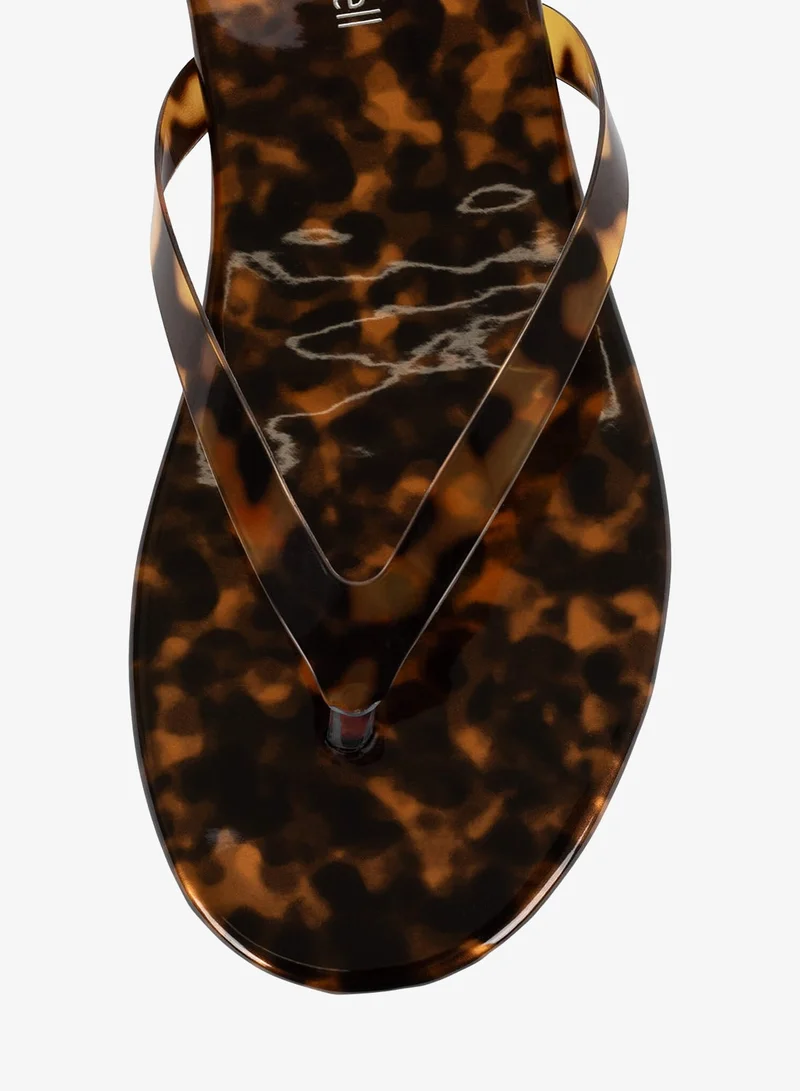 Jeffrey Campbell Tortoise Flat Thong Sandal for Women | Best Price UAE