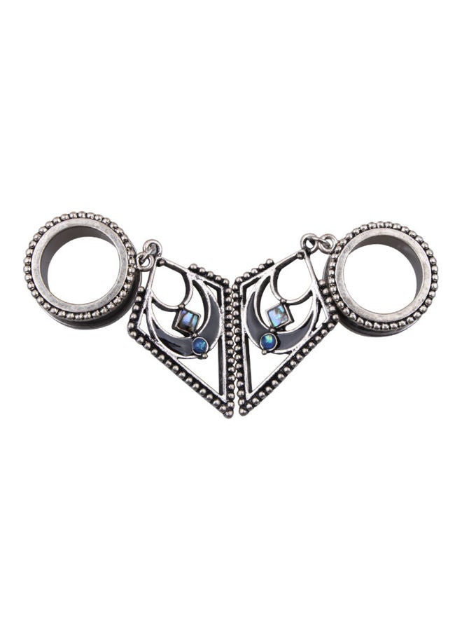 NIBEMINENT Geometry Dangle Ear Tunnel Expander Plugs - Image 3