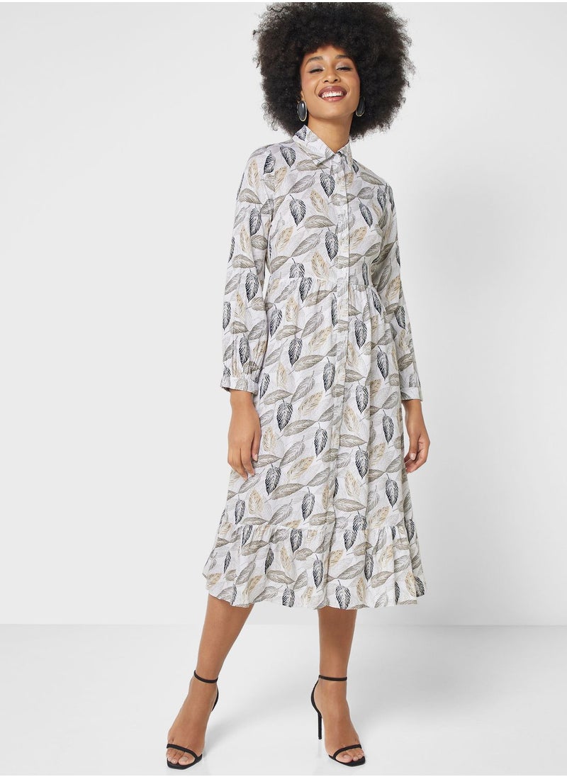 ELLA - Floral Printed Dress - Image 1
