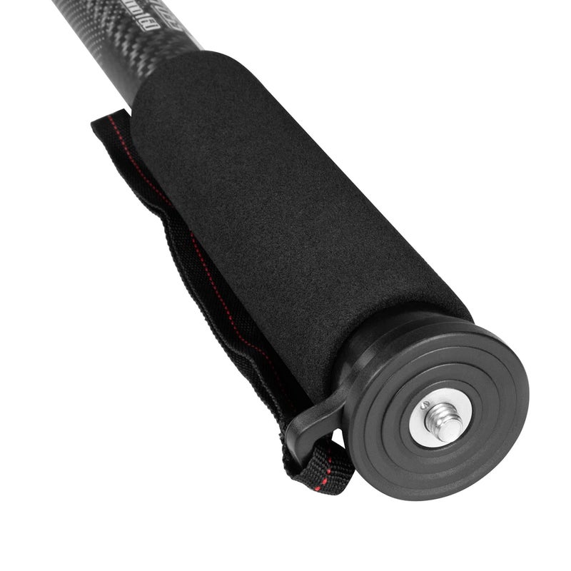 Fotopro X-AIRCROSS Mono 160 5.4ft Monopod | with Smartphone Holder, Snap Hook & Adapter | for Cameras, Smartphones & Camcorders | Payload 5kg, Gray - Image 4