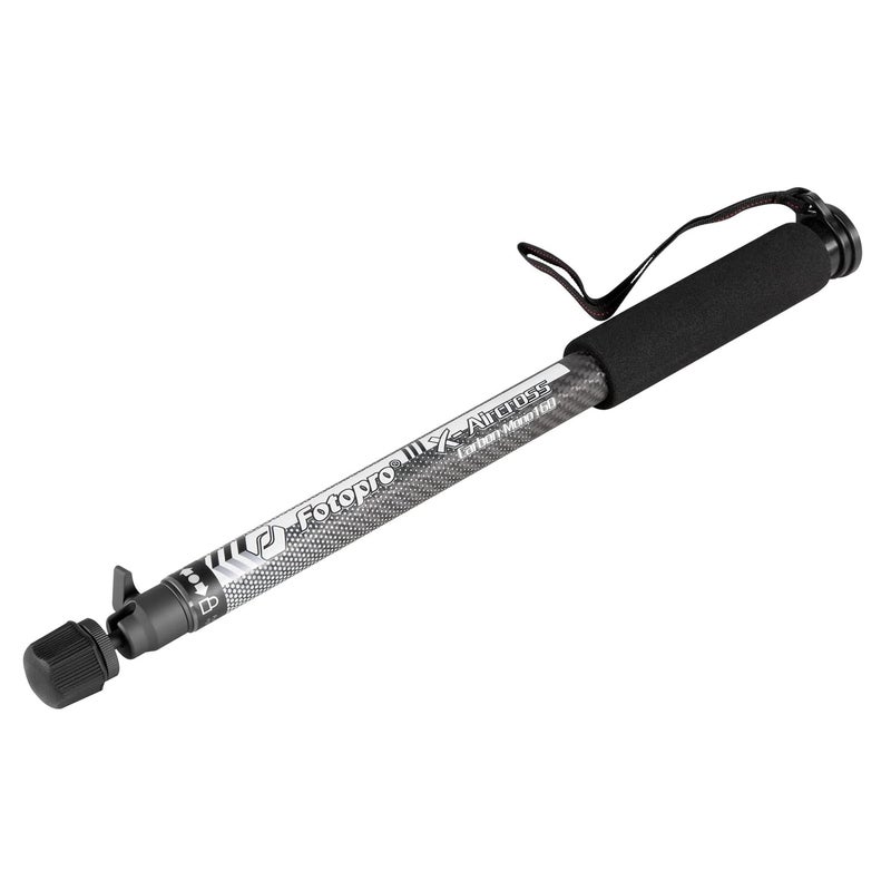 Fotopro X-AIRCROSS Mono 160 5.4ft Monopod | with Smartphone Holder, Snap Hook & Adapter | for Cameras, Smartphones & Camcorders | Payload 5kg, Gray - Image 2