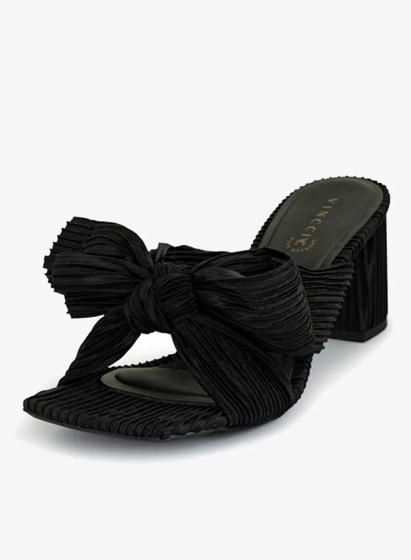 فينتشي صنادل نسائية ذات حزام واحد بكعب متوسط