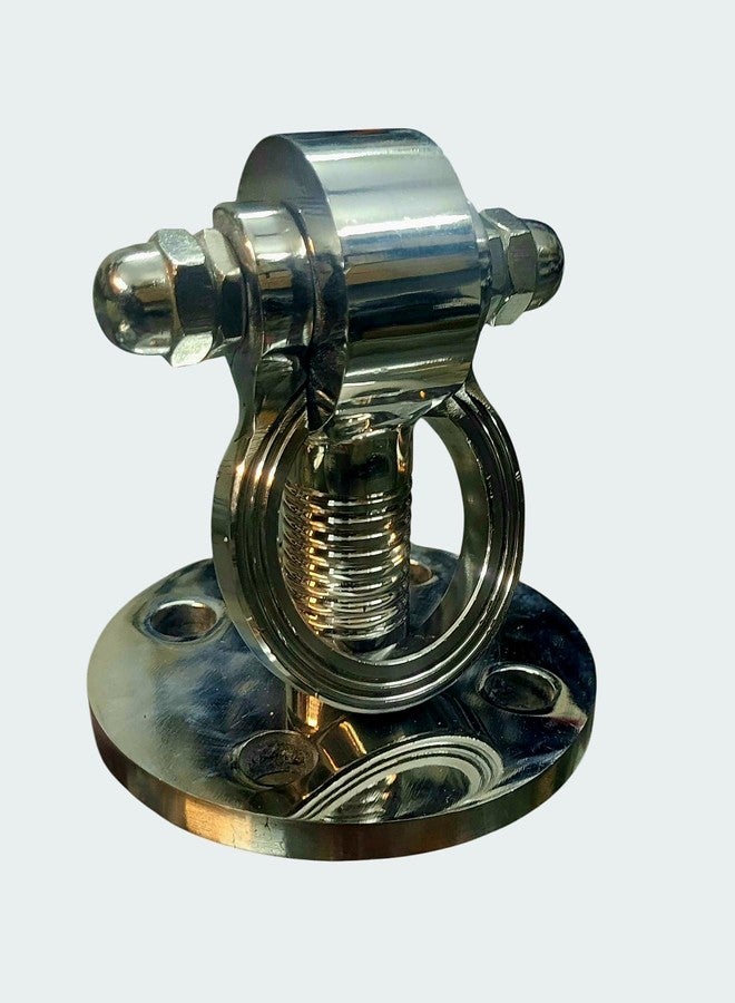 Proniks Pronks Chrome-Plated Ceiling Hook and Bearing Kada (6Inch) Mount with Mounting Plate, Metal Suspension Ring Havy Duty for All Kind of Swings and Jhula Hanging Accessories (Pack of 1) - Image 3
