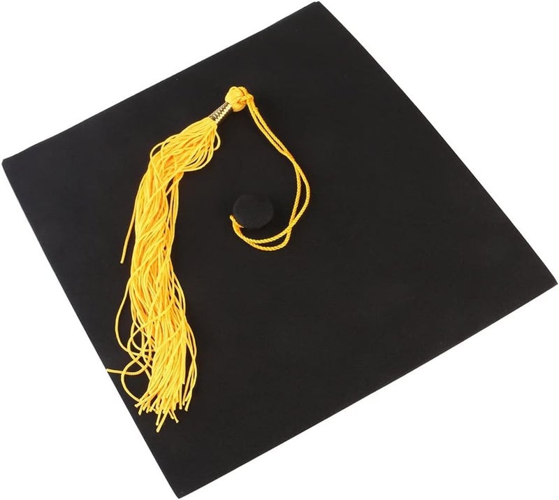 Tinksky قبعة تخرج للبالغين من تينكسي مع شريطة قابلة للتعديل باللون الأسود والأصفر - Image 4