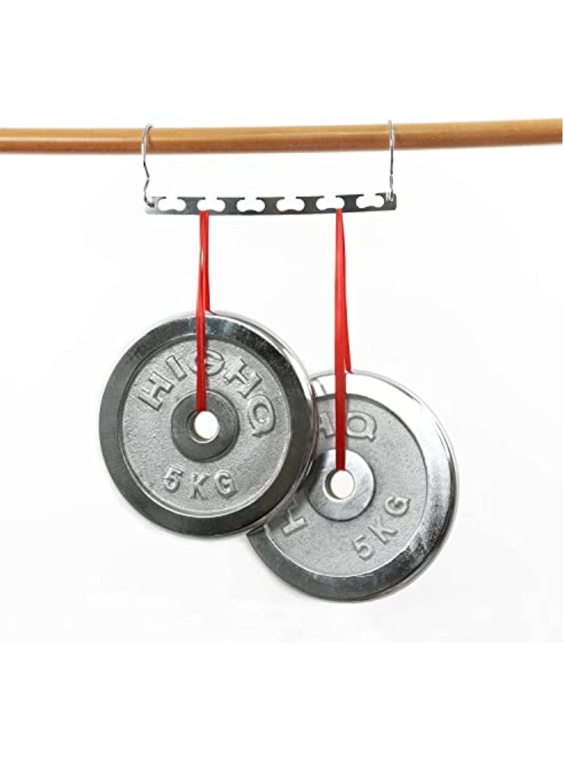 Captaintech Metal Wonder Hanger, 6 Pcs Multifunctional Space Saving Hangers Heavy Duty Hangers, Foldable Double Hangers Closet Organizers for Coat, Slacks, Dress, Coat Sweaters (Sliver) Visit the Arabest Store - Image 4