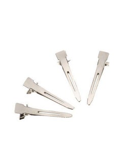 TWIREY Professional Steel Silver Duck Bill Section Hair Clips 50 Pcs Silver 50 Grams Pack Of 1  - Image 3