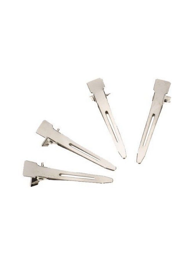 TWIREY Professional Steel Silver Duck Bill Section Hair Clips 50 Pcs Silver 50 Grams Pack Of 1 - Image 3