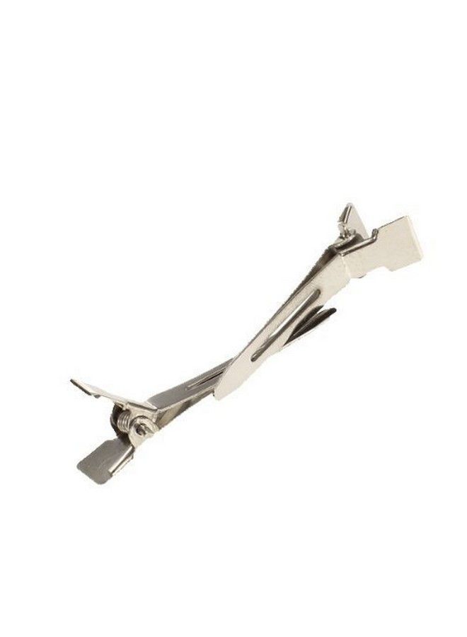 TWIREY Professional Steel Silver Duck Bill Section Hair Clips 50 Pcs Silver 50 Grams Pack Of 1 - Image 4