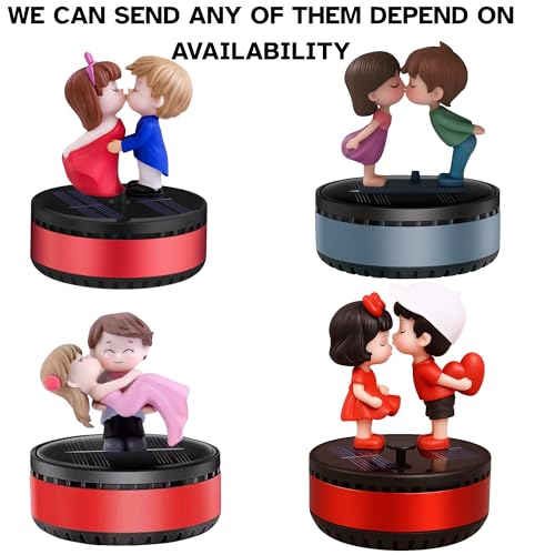 SARTE Car Dashboard Decoration Air Freshener Deodorizer Diffuser Rotating Couple Figurine Fragrance Ornament, Interior Decor Accessory for Cars, SUVs, Sedans Long-Lasting Aroma & Stylish Look - Image 3