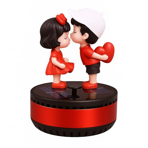 SARTE Car Dashboard Decoration Air Freshener Deodorizer Diffuser Rotating Couple Figurine Fragrance Ornament, Interior Decor Accessory for Cars, SUVs, Sedans Long-Lasting Aroma & Stylish Look - Image 1