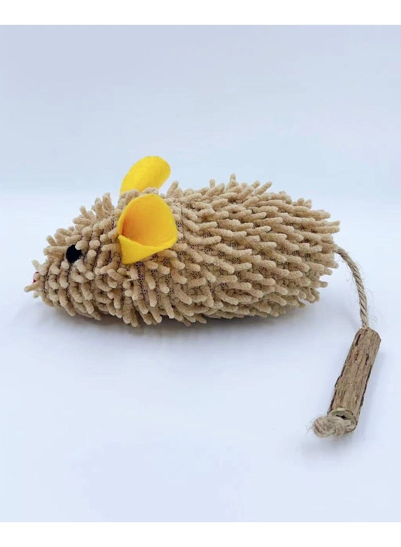 Goolsky Cute Cartoon Handmade Plush Mouse Catnip Toy – Hot-Selling Must-Have for Cats' Happiness & Self-Entertainment - Image 1