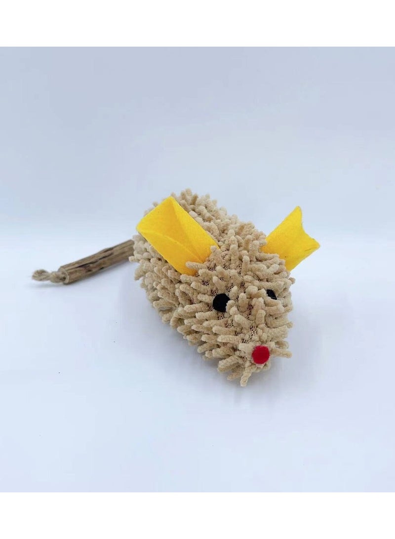 Goolsky Cute Cartoon Handmade Plush Mouse Catnip Toy – Hot-Selling Must-Have for Cats' Happiness & Self-Entertainment - Image 2