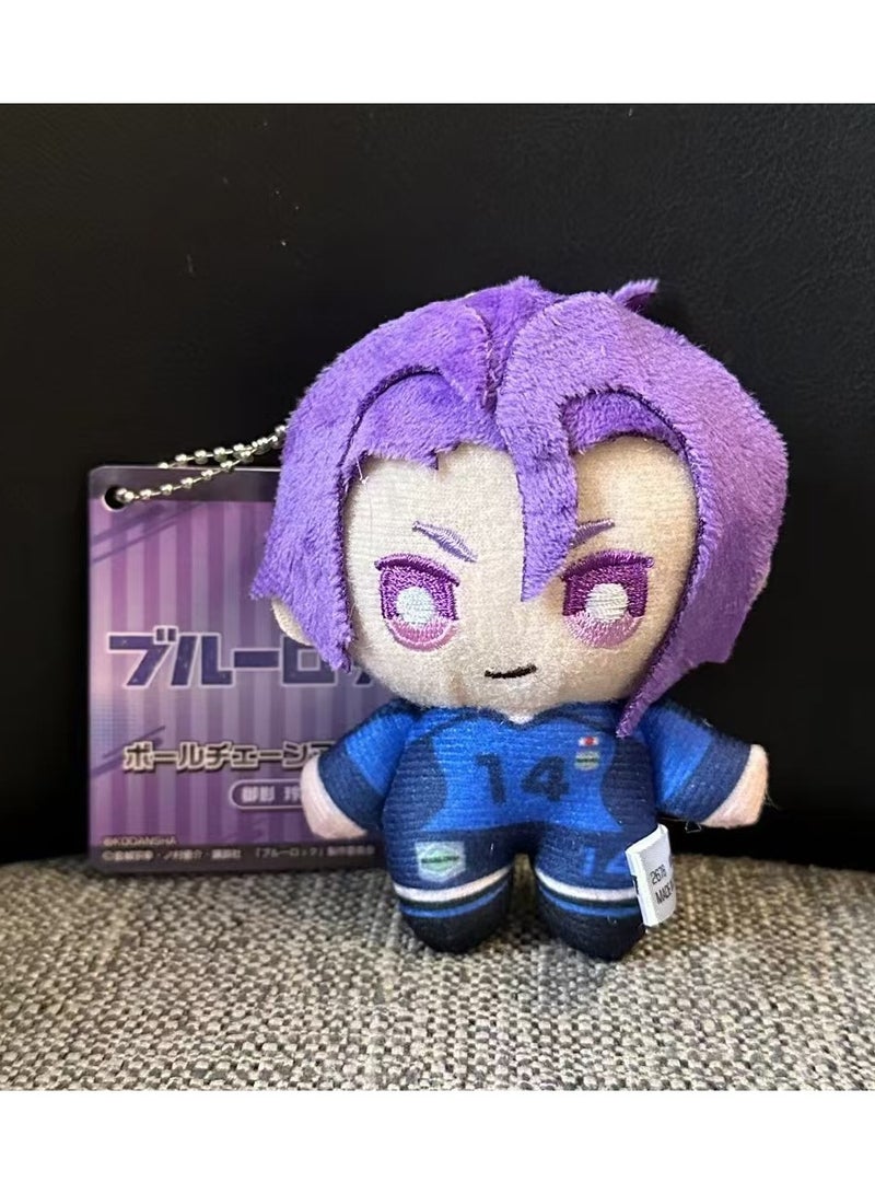 general Cartoon Blue Prison Peripheral Young Period Cute Plush Doll Small Pendant Blue Prison Pendant 10cm-Height