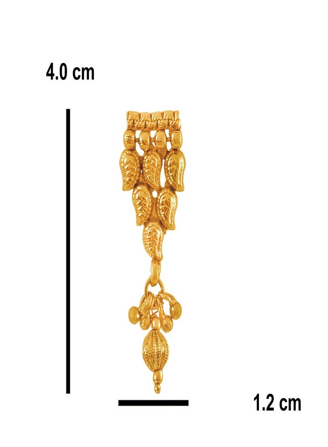 JFL - Jewellery for Less Traditional Ethnic One Gram Gold Plated Long Kairie Necklace & Earrings Set for Women and Girls,Valentine - Image 5