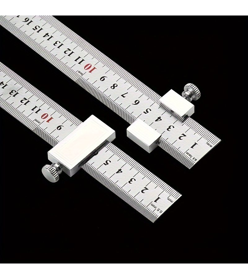 Precision Ruler Set Multi Functional High Precision Marking Tool For Designers Engineers And Woodworkers - Image 5