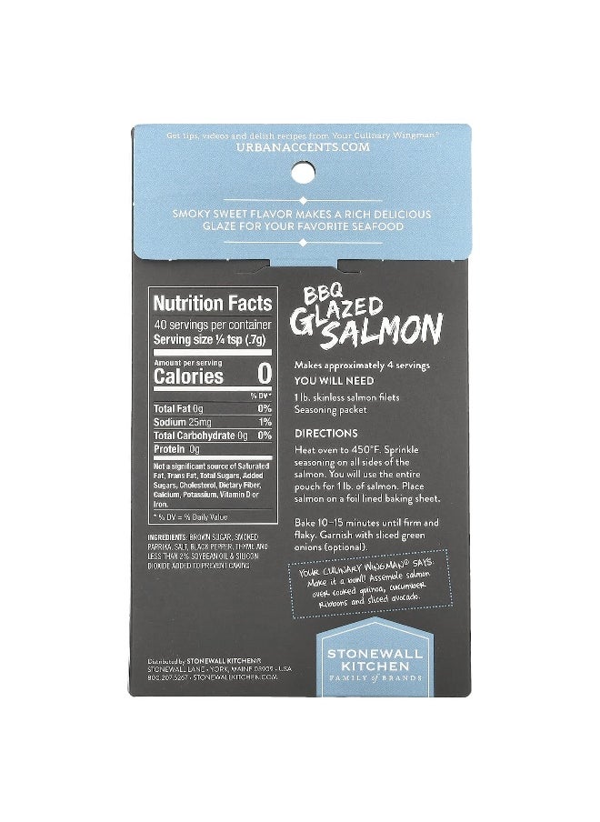 URBAN ACCENTS Urban Accents, Seasoning Mix, BBQ Glazed Salmon, 1 oz (28 g)  - Image 2