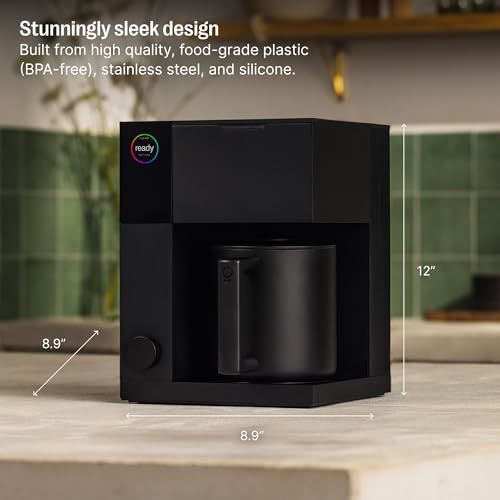 Fellow Aiden Precision Drip Coffee Maker, Thermal Carafe, Perfect Temperature Control, Bloom Cycle, Single Serve to 10 Cup Capacity, Matte Black - Image 4