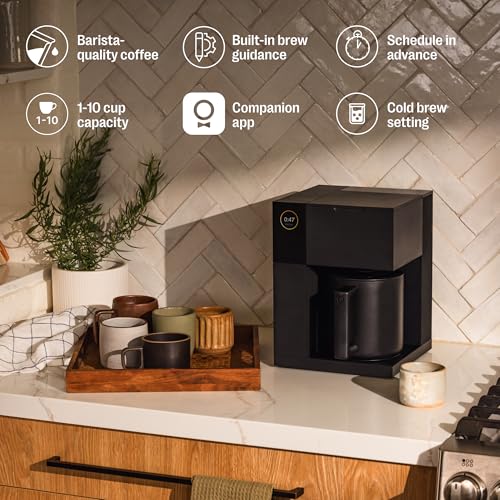 Fellow Aiden Precision Drip Coffee Maker, Thermal Carafe, Perfect Temperature Control, Bloom Cycle, Single Serve to 10 Cup Capacity, Matte Black - Image 2
