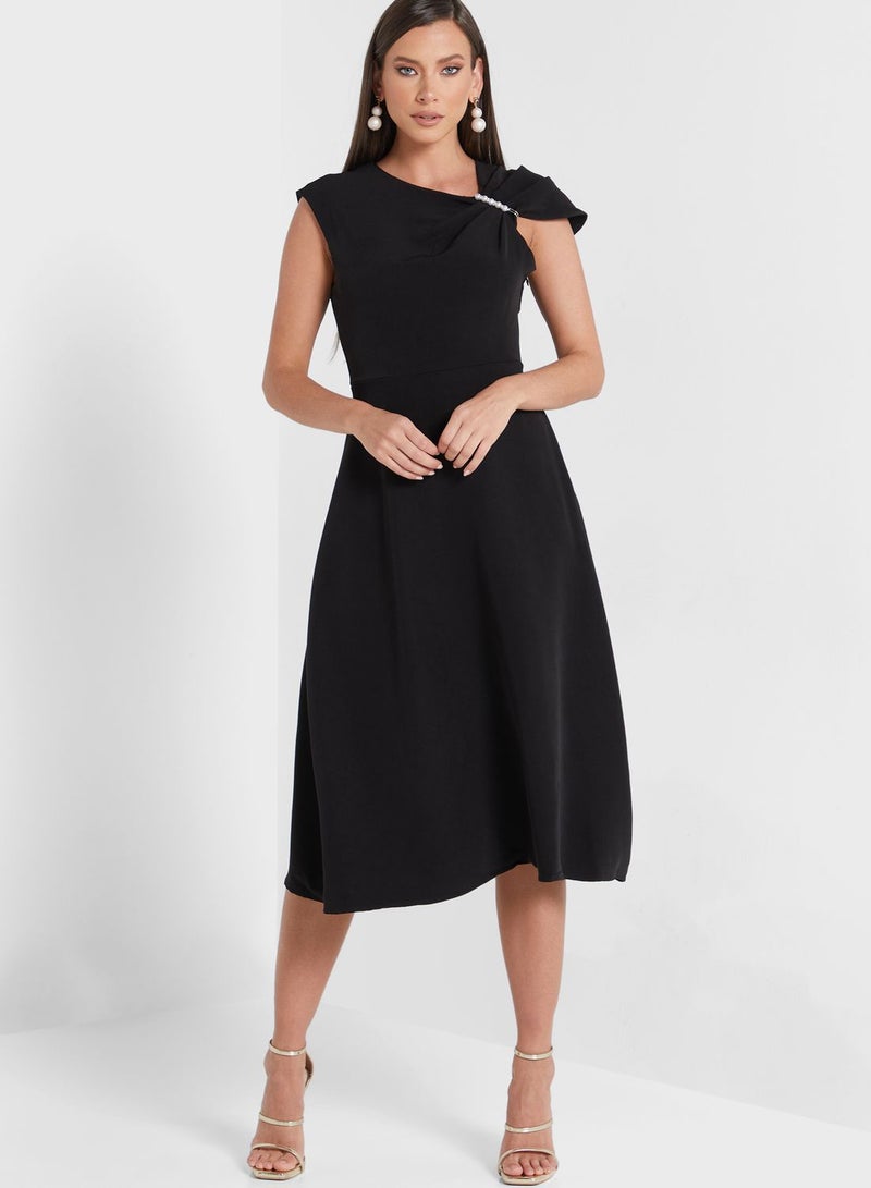 Ella Limited Edition Asymmetrical Midi Dress  - Image 1