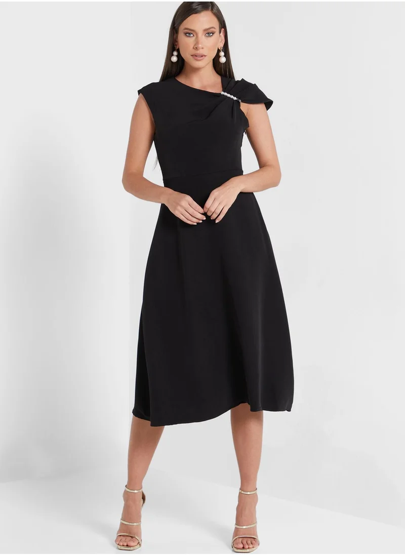 Ella Limited Edition Sleeve Detail Flare Dress