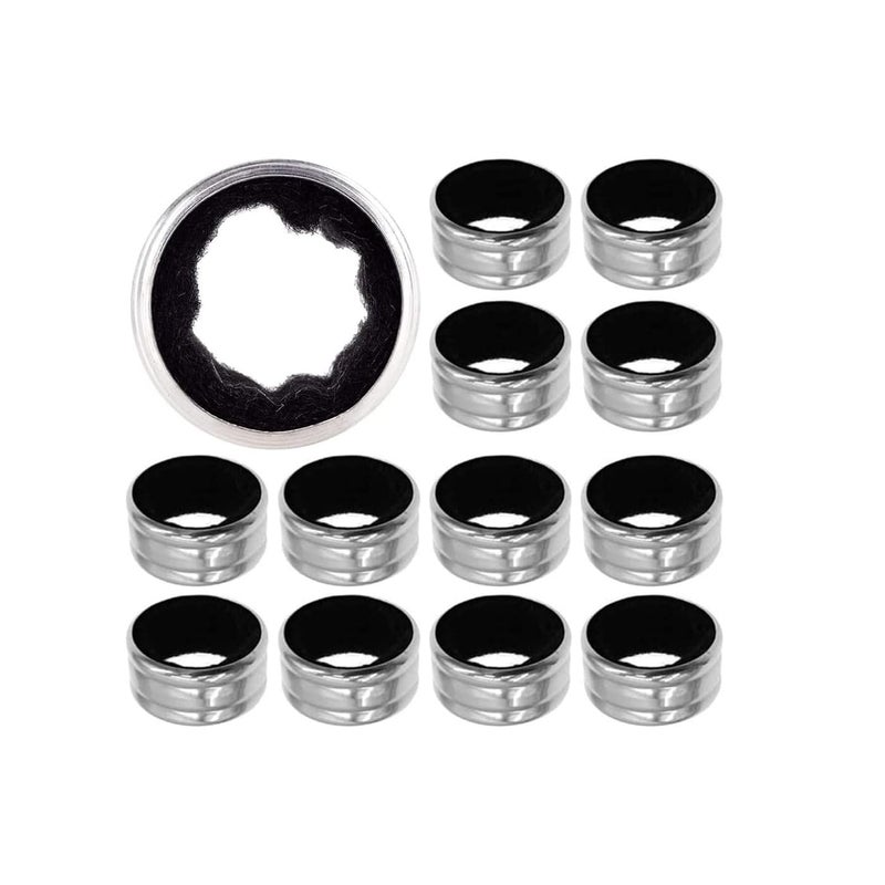 Incrizma Stainless Steel Wine Bottle Collars Classy Wine Collar Drip Rings Simple and Durable Wine Drop Stoppers with Velvet Felts Small Handy Gadgets for Kitchen and Bar Standard 4 Count  - Image 1
