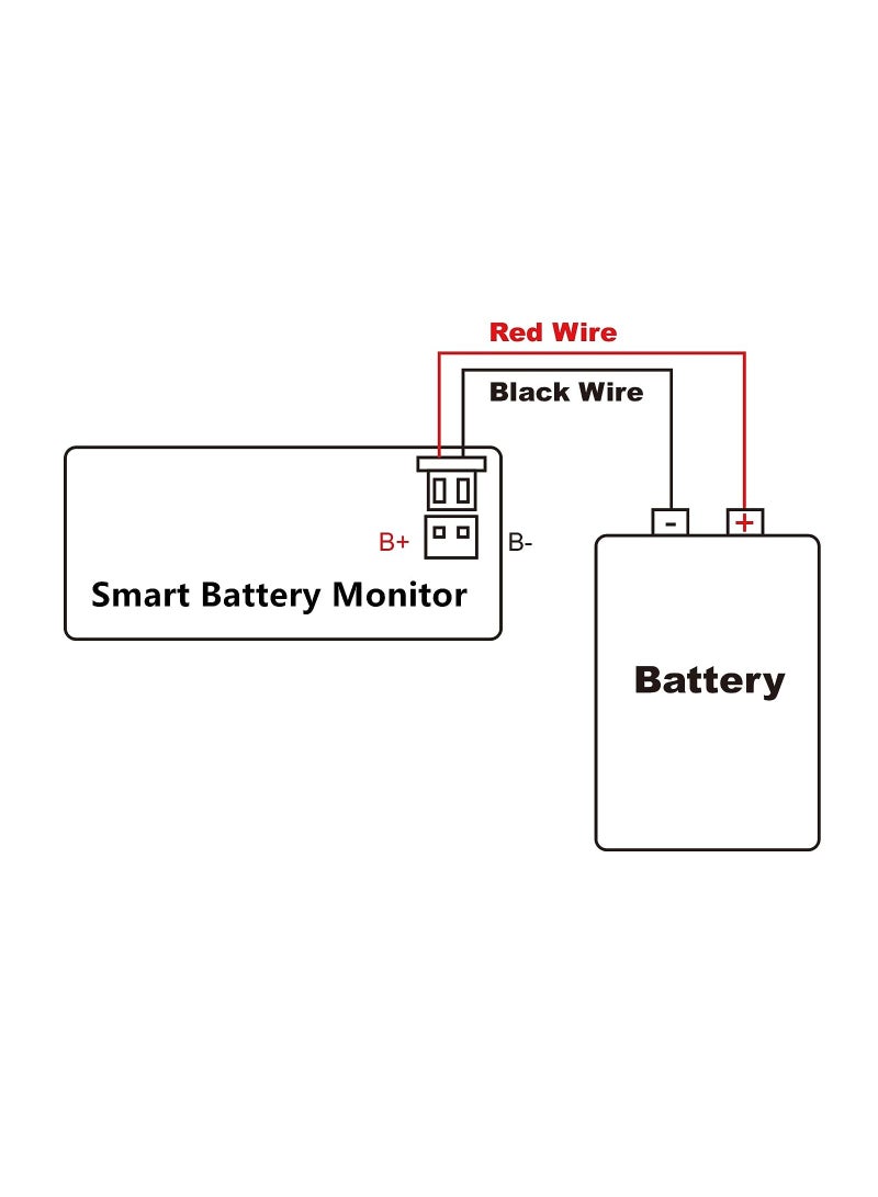 Battery Monitor 12V 24V 36V 48V 60V 72V Voltage Monitor Digital Battery Capacity Tester Percentage Level Voltage Temperature Switch Meter Gauge with Buzzer Alarm - Image 5