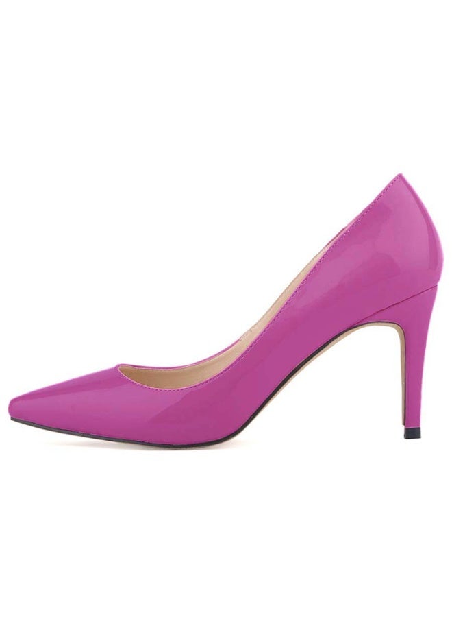 Loquat All-Season Elegant Pointed Toe Stiletto Bridal Shoes 6 cm Purple - Image 2