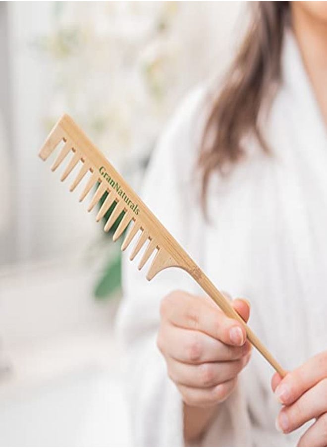 Wide Tooth Wooden Rat Tail Comb Hair Tool For Teasing Strands & Post Styling Peach Rattail Wood Pick Handle For Sectioning & Parting Perfect For Professional & Personal Use