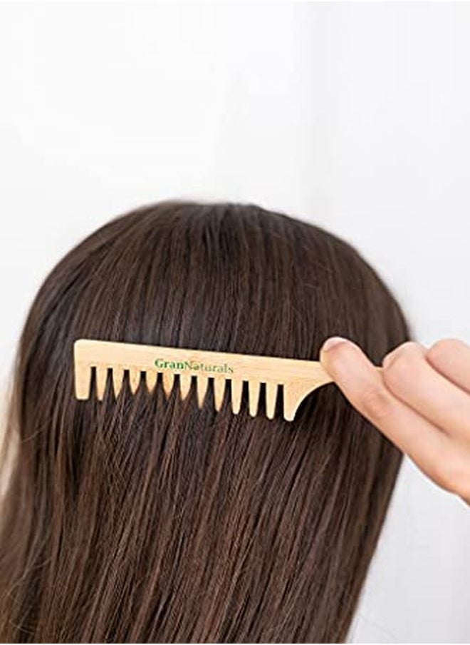 Wide Tooth Wooden Rat Tail Comb Hair Tool For Teasing Strands & Post Styling Peach Rattail Wood Pick Handle For Sectioning & Parting Perfect For Professional & Personal Use