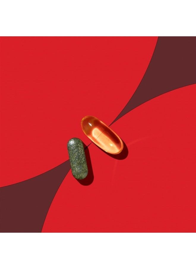 Roman - Heart Health | Men's Daily Nutritional Supplement for Cardiovascular Support, Features Magnesium, Vitamins K + D3, CoQ10, and Spirulina | 30-Day Supply (120 Tablets + 60 Fish Oil Softgels) - Image 1