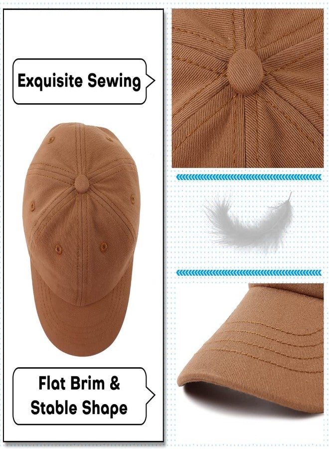 Peecabe Plain Toddler Baseball Hat Unisex Cotton Kids Trucker Hat Adjustable Baby Boys Sun Caps Girls Baseball Cap 1-5Y (52cm(3-6Y), 2PCS-B) - Image 3