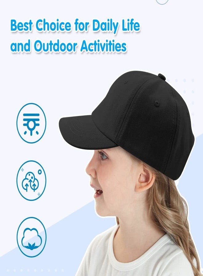 Peecabe Plain Toddler Baseball Hat Unisex Cotton Kids Trucker Hat Adjustable Baby Boys Sun Caps Girls Baseball Cap 1-5Y (52cm(3-6Y), 2PCS-B) - Image 5