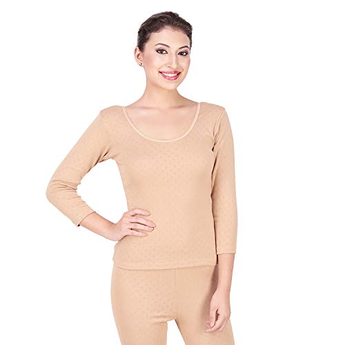 Splash Women's Thermal Winter Wear Set - 3/4th Sleeve Thermal Upper & Lower (XXX-Large, Wood) - Image 2