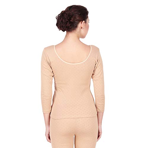Splash Women's Thermal Winter Wear Set - 3/4th Sleeve Thermal Upper & Lower (XXX-Large, Wood) - Image 5