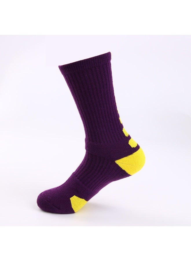 KUYING Fashion Anti Slip Breathable Sports Socks Three Piece Set 