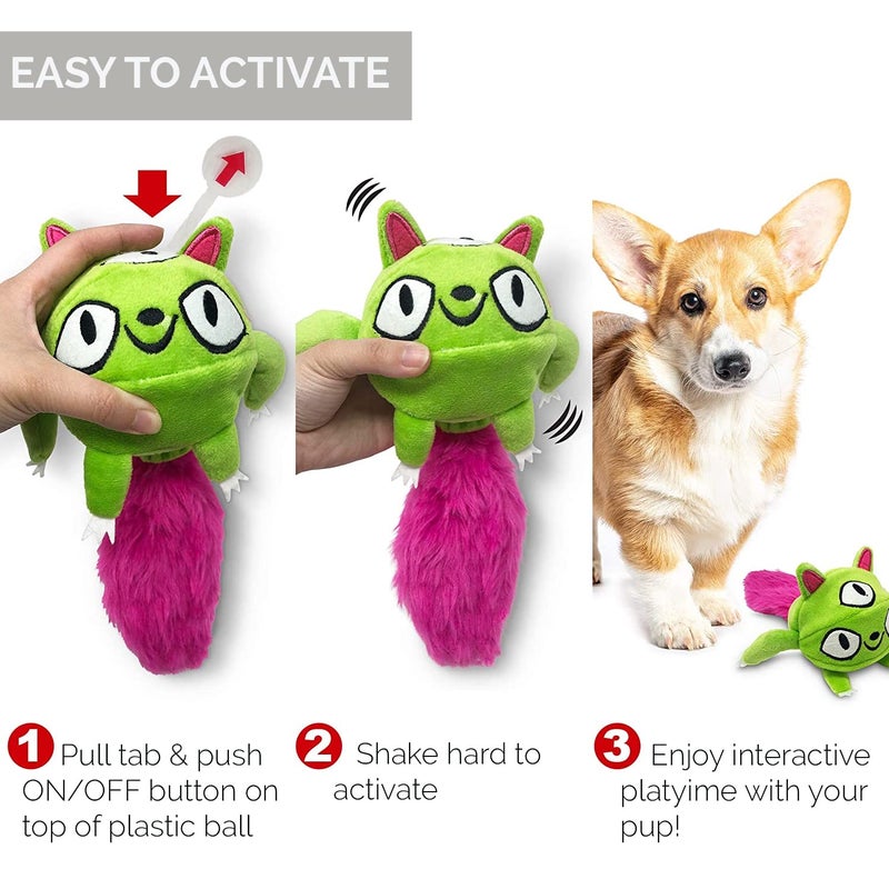 Hyper Pet Doggie Pal Monster Interactive Plush Dog Toys - Wiggles, Vibrates, and Barks, Durable Dog Toys for Boredom and Mental Stimulation for All Breed Sizes - Image 3