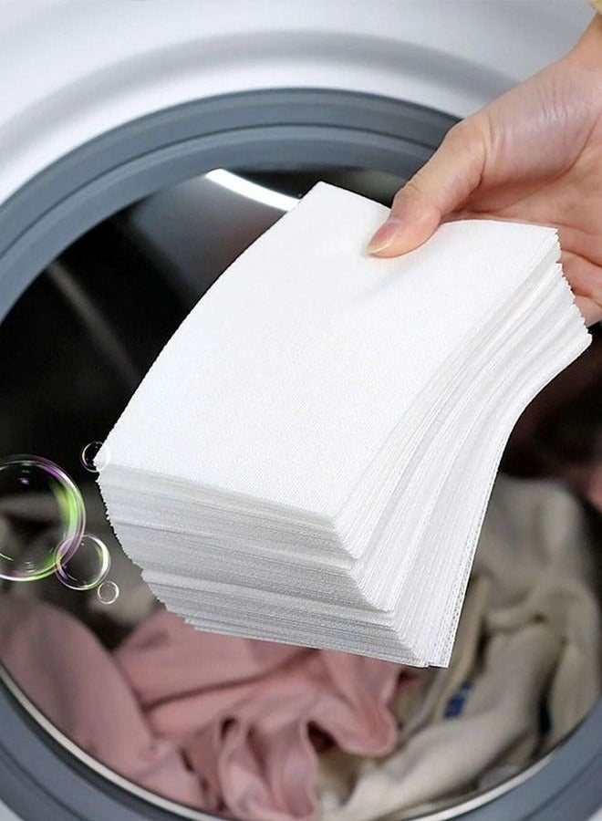 Generic 30 Pieces of colored laundry sheets for washing absorbing and picking up color Anti-dyeing Preserves the original colors of the clothes and prevents color mixing Distinctive laundry accessories  - Image 1