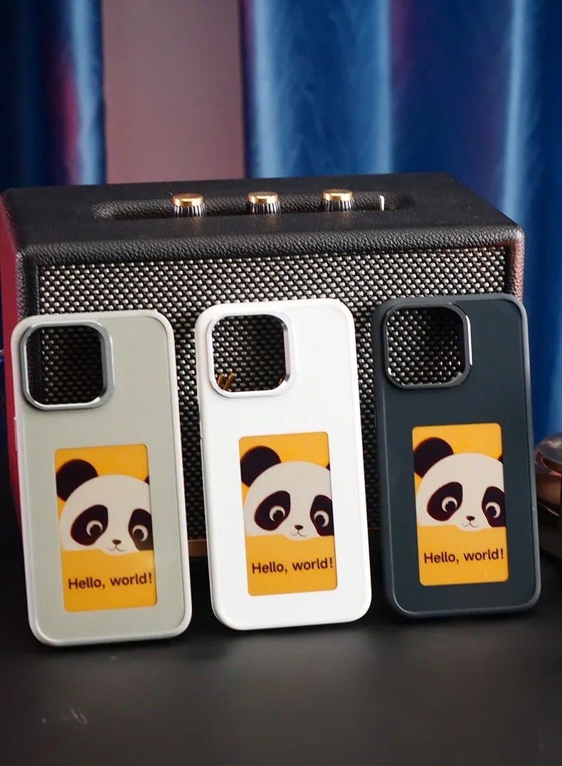 NFC INK Smart Screen Phone Case for iphone 15 pro max - Blue - Image 4