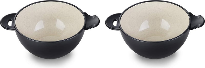 Ozeri Earth Ramen Bowl Set Made from PlantDerived and Other Natural Materials993 ml One Size Black with Beige 6Piece - Image 5
